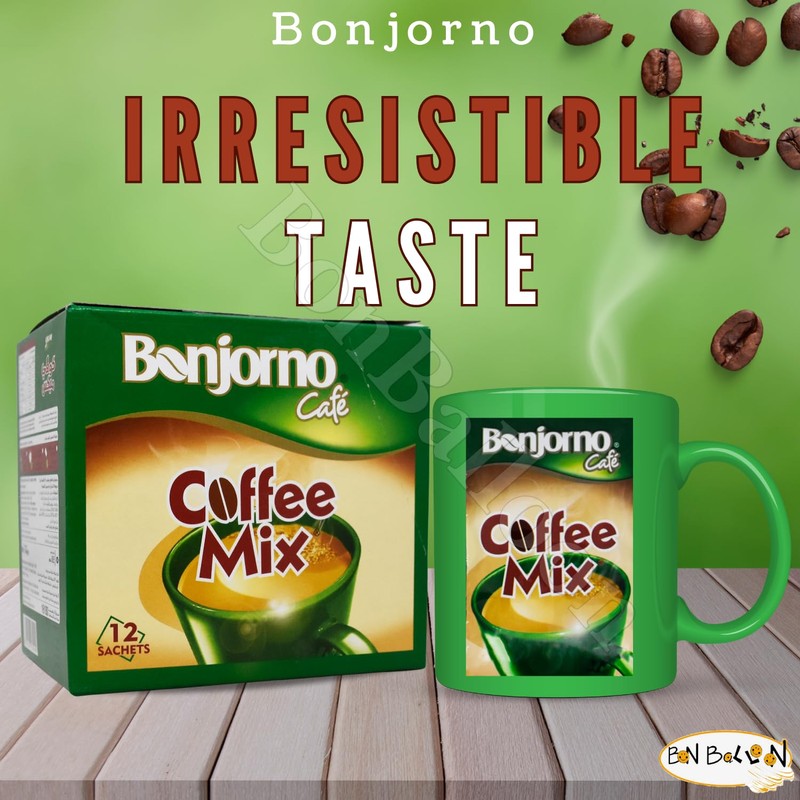 Bonjorno Cafe Coffee Mix (1 Pack = 12 Sachets x