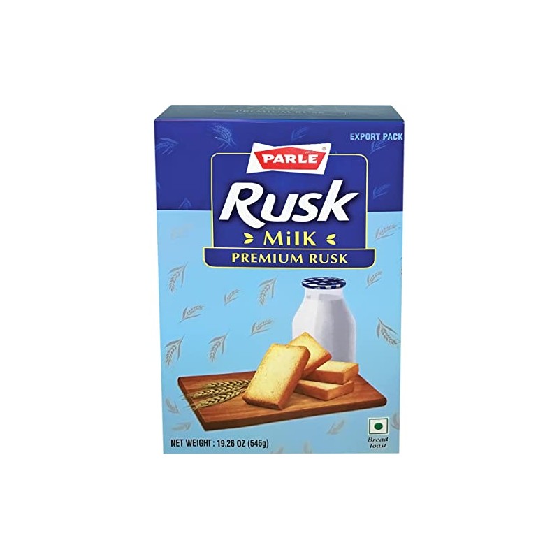 Parle Premium Milk Rusk Crispy Tea Time Snack (546 grams
