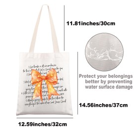 MYSOMY Thanksgiving Bible Verses Tote Bag Bible Verse Gifts Jesus God Religious Gift Christian Faith Shoulder Bag (Give thanks in all uk)