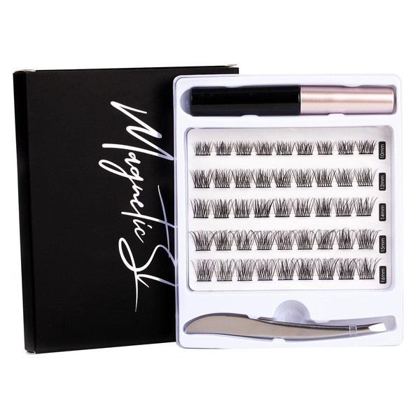 Magnetic SL Individual Lashes DIY 45 Cluster Lashes Natural Look