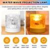 BORDEAG Water Wave Lamp Night Light, 16 Colours Wave Lamp,
