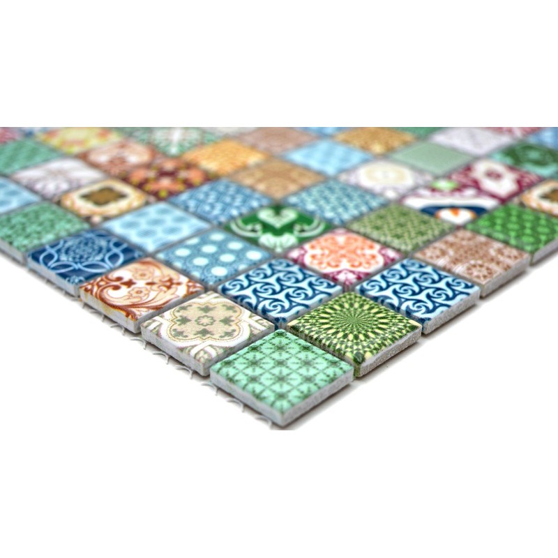 Retro Vintage Mosaic Tiles Mosaic Tiles Ceramic Mosaic Tile Multicoloured