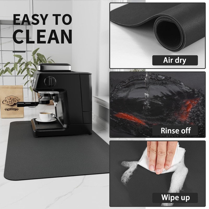 HotLive Coffee Mat - Absorbent Hide Stain Rubber Backed Dish