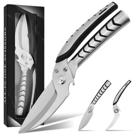 Stainless Steel Meat Scissors Sharp Poultry Scissors Japanese Household Scissors High Quality Chicken Scissor Chicken Bone Scissors Multifunctional