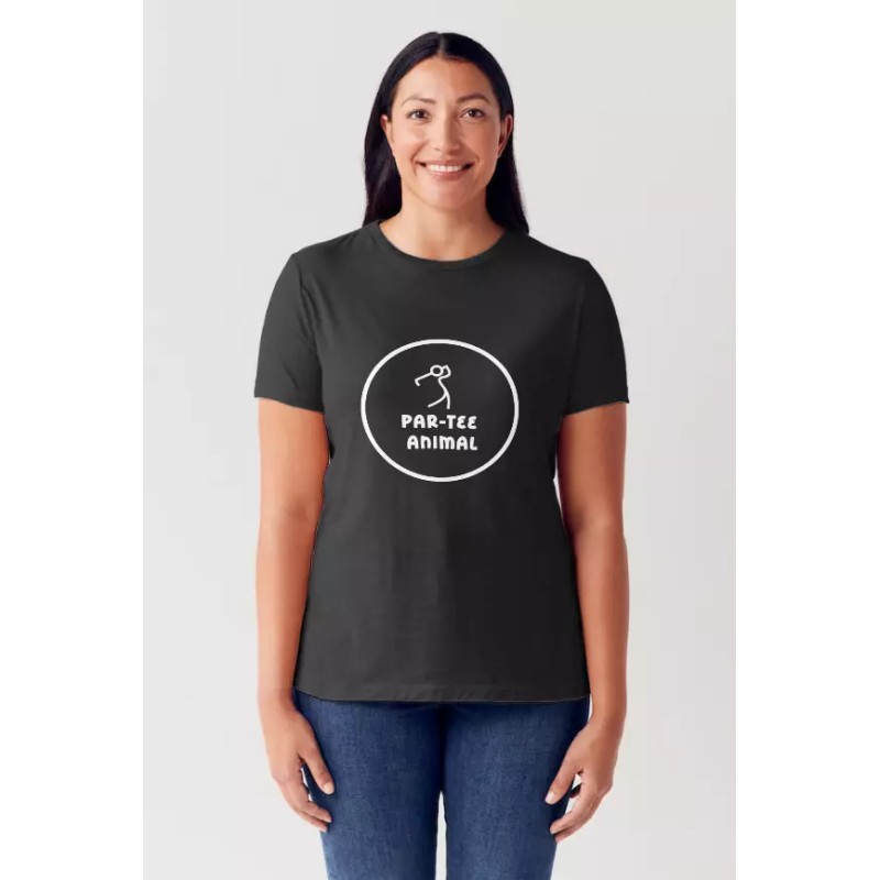 Gildan Unisex Black Golf Poly blend TShirt