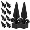 FOYTOKI 10Pcs Fence Post Caps Decorative Covers for Garden Durable