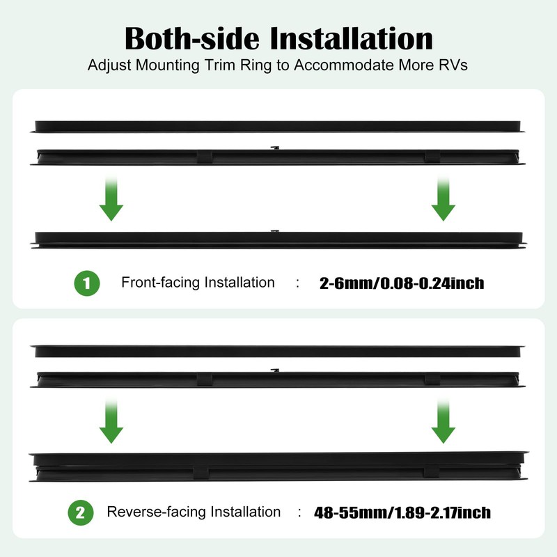 Horizontal Slider Window RV 42" W × 12" H Replacement