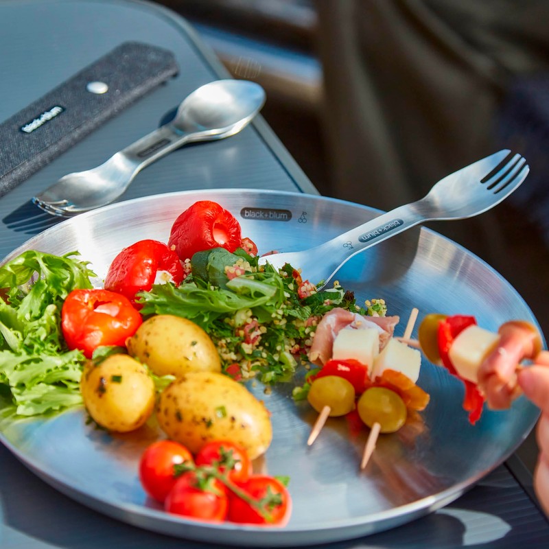 Black+Blum Spork Set of 4 Stainless Steel Sporks Set with