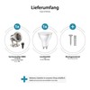 ledscom.de MIBU LED Garden Spotlight for Outdoor Use Stainless Steel