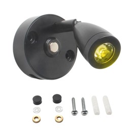 DC12V-24V Reading Lamp RV Boat LED Bedside Lamp 3 Colors Dimmable with Touch Switch USB Charging Port
