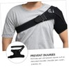 Healeved Men Adjustable Shoulder Support Strap for Workout Breathable Black