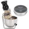 4pcs Shaving Brush Set Men Shaving Soap Brush Stainless Steel