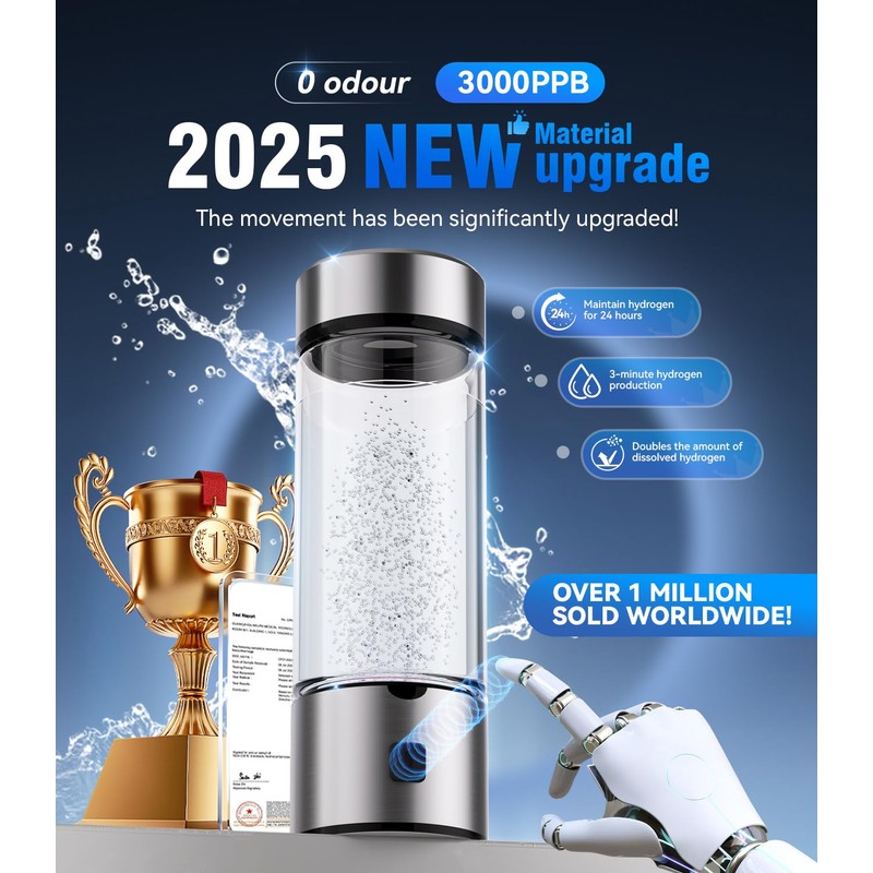 LOZLTX Elite Hydrogen Water Bottle 2025 Innovation IHSA Certified H₂/O₂