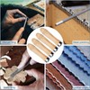 10Pcs Wooden File Handle, Safety File Handle with Metal Safety