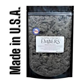 Glowing Fireplace Embers Rockwool For Gas Logs, Gas Fireplaces and Inserts, 4 oz