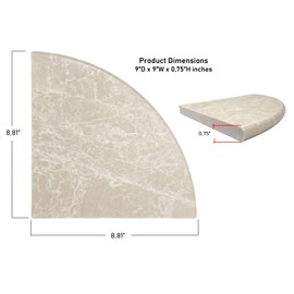 Premium Quality Botticino Light Beige Cream Marble Shower Corner Shelf Stone for Bathroom Caddy (1)