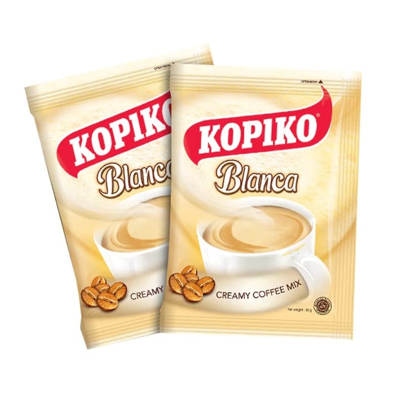 Kopiko Creamy Blanca Long Pack 3 in 1 Instant Coffee