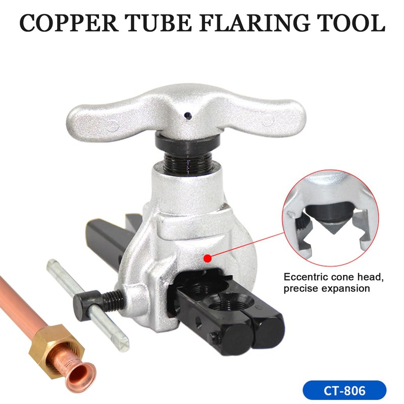 ZrgGea Flaring Tool Kit 3/16”-3/4” and 5-19mm, Single 45° 7