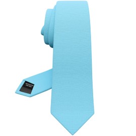 Sky Blue Tie Premium Mens Wide Gabardine Matt Powder Pale Blue Necktie Tuxedo Cornflower Color Glacier Baby Blue Corbatas (Sky Blue, Wide 3.35")