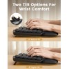 Quiet Wireless Keyboard and Mouse Combo,30dB Silent Ergonomic Full-Size Keyboard