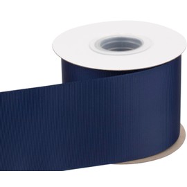Tekdeere 3 inch Solid Navy Grosgrain Ribbon 25 Yards, Perfect for Gift Wrapping, Crafts, Bows Making, Sewing, Wreaths, Hair Accessories and Wedding Decoration