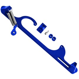Endxedo Throttle Cable Bracket for 4150 4160 Series Adjustable Carburetor Bracket Aluminum Throttle Brackets (Blue)