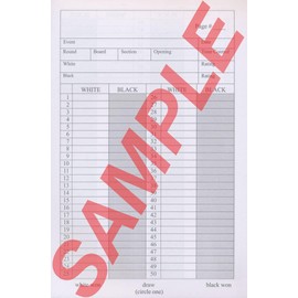 The House of Staunton US Chess Federation Chess Player Chess Scorebook (120 Moves/Game) - Blue