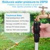 4pcs 25 PSI Drip Irrigation Faucet Adapter Kit, Include 2pcs