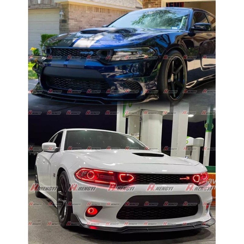 MTD Fits 15-22 Dodge Charger SRT V2 Style Front Bumper