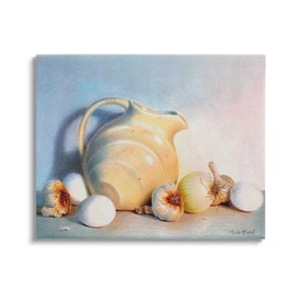 Stupell Industries Varied Vegetables Scattered Traditional Still Life Vase Canvas Wall Art, Design By Cecile Baird