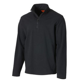 Riggs Workwear Men's FR Flame Resistant 1/4 Zip Pullover, Black, X-Large