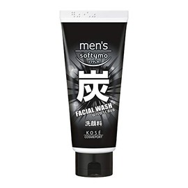 KOSE Men's Softimo Facial Wash (Charcoal) 4.6 oz (130 g)