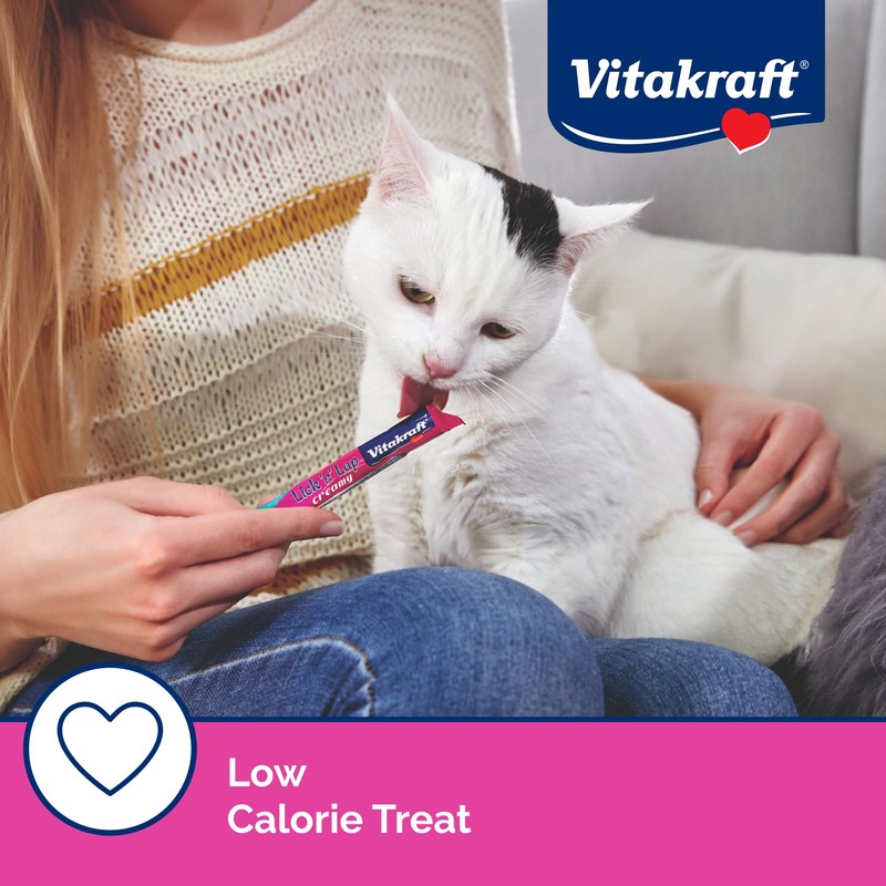 Vitakraft Lick 'n' Lap Snack Creamy, Cat Treat with Real