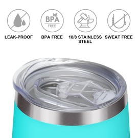 Shinlar Beach Gifts for Women - Beach Insulated Tumbler with Lid and Straw, Beach Themed Gifts Ideas - Beach Is My Happy Place Wine Tumbler,Ocean Theme Gifts for A Beach Lovers,12 Oz Beach cup Teal