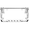 Flip Flops Palm Tree Heavy Duty Metal License Plate Frame