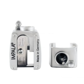 2 pieces Impala Precision Cosmetic Sharpener | Manual Mono Hole Pencil Sharpener | Used For Cosmetic Pencil Sharpener For Eyebrow Pencil | Eye Pencil | Eyeliner | Lip Liner