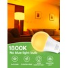 Eastiya Amber Light Bulbs for Sleep: 9W Amber Warm 1800K,