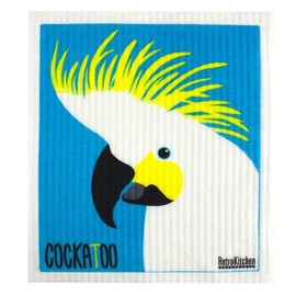 RetroKitchen Swedish Dish Sponge Cloth - Cockatoo