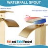 Midanya Vessel Sink Facuet Waterfall Tall Bathroom Faucets Vanity Single