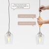 VONLUCE Pendant Lights Kitchen Island, Brushed Nickel Pendant Light Fixtures