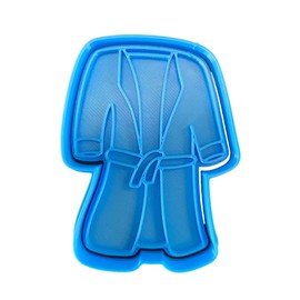 The Cookie Cutter Hub Bata de spa de 10 cm, cortador de galletas y realce a juego para galletas, galletas, arcilla, decoración para hornear