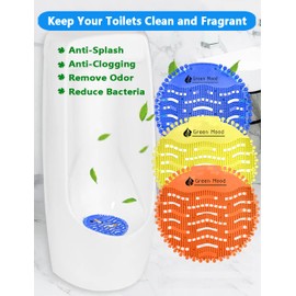 18 Pack Urinal Screen Deodorizer Scented, Anti-Splash Anti-Clogging Urinal Pucks, Lasting Odor Freshener Urinal Pads–Ideal for Bathrooms, Restrooms, Offic