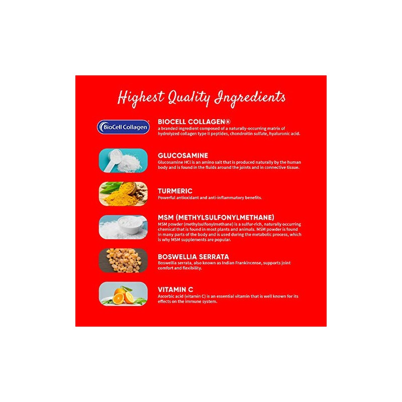 Health Logics Move! Healthy Joints with BioCell Collagen, Glucosamine, MSM,