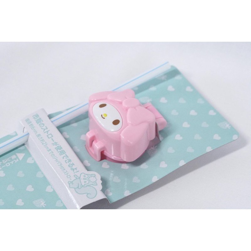 Sanrio My Melody Plastic Bottle Cap with Straw