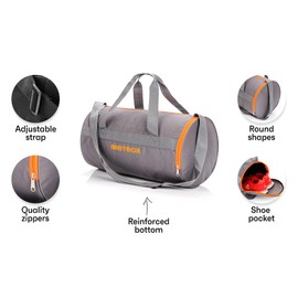 Meteor Sports Bag, Kids, 25 L, Round Bag, Gym Bag Men's Swimming Bag Shoulder Bag Travel Bag Holiday Bag Small Fitness Bag, Women's Strap Bag Sports Bags, Children's School Gym Bag, Boys, multicolour, 25 l