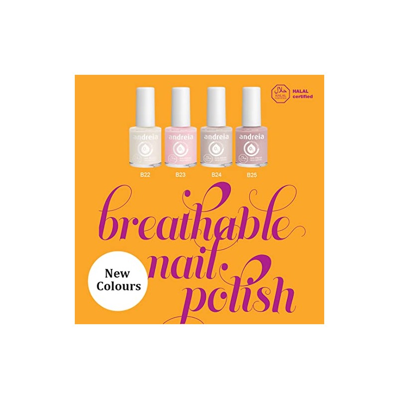 Andreia Halal Nail Polish - Breathable Air - Water Permeable