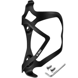 Corki Cycles Universal Bike Water Bottle Holder, Heavy Duty Aluminum Alloy Shock-Resistant Cage for Road Mountain Gravel Bikes 21-32 oz Capacity Black 1 Pack