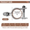 Chain Link Fence Gate Post Hinges - Heavy Duty Galvanized