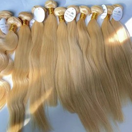 613 Blonde Curly Hair Blonde Raw Hair Bundles hd Lace Wig Loose Deep Wave Wig 613 Ombre 2x6 4x4 5x5 Closure 13x4 13x6 hd Lacestyle: straight 613 blonde bundle, color: 613 blonde, Stretched Length: 22 Inches