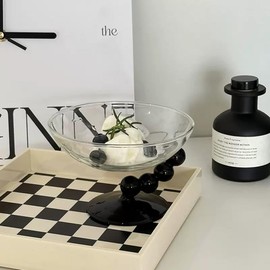 gugululu Glass Dessert Bowls,Footed Dessert Cups Glass Ice Cream Cups for Dessert, Sundae, Ice Cream, Salad, Cocktail, Condiment, Trifle